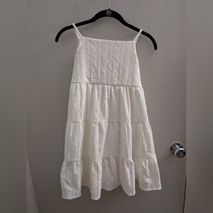 Big Kids Size 14 White Eyelet Lacey Graduation Dress Children's Place EUC